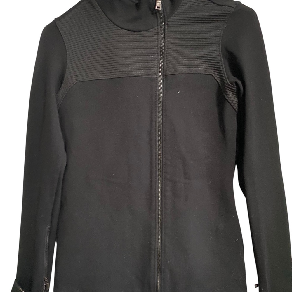 Black Women’s Zip-Front Jacket